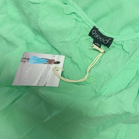 NWT 9seed Flowy Mini Dress - Mint Green - Picture 6 of 7